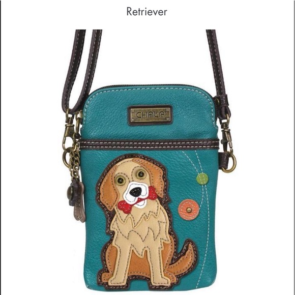 Chala Handbags - Chala Golden Retriever Cellphone Handbag